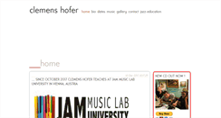 Desktop Screenshot of clemenshofer.com